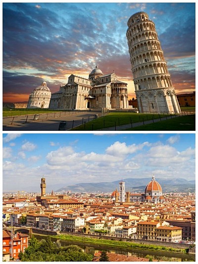 Панорамы Пиза и Флоренция